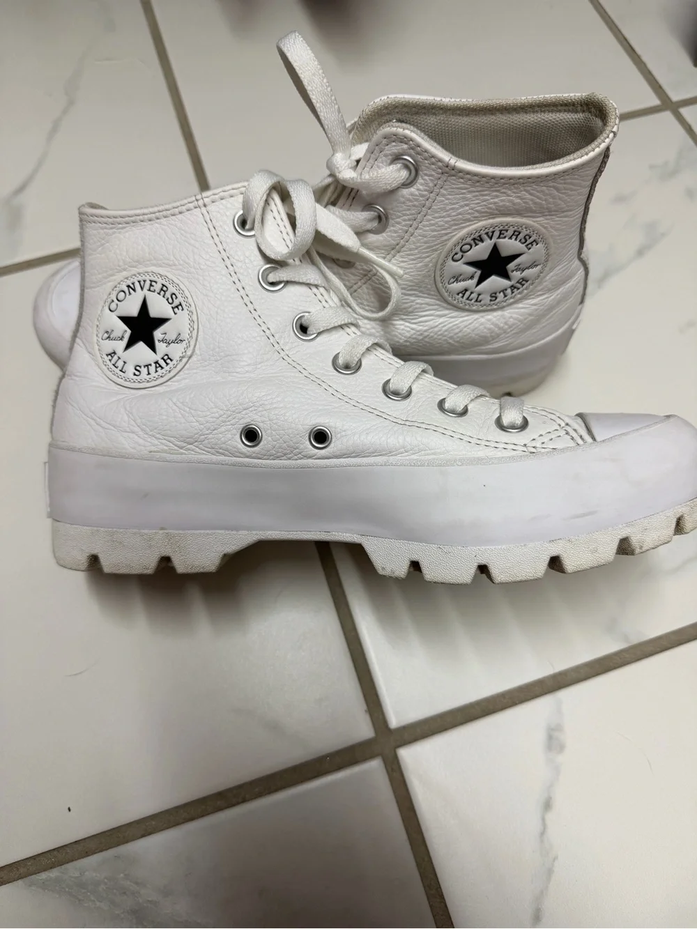 Converse Lugged White High Top All Star Sneaker